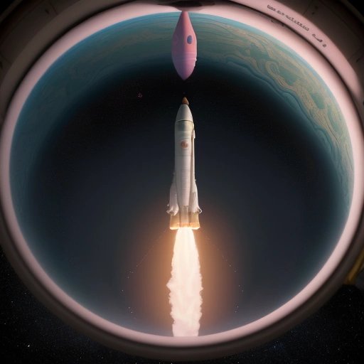 Giant nose in outer space