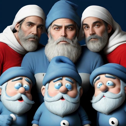 George Clooney as Papa Smurf