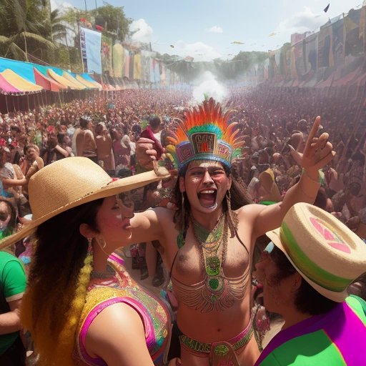 Mayan festival with cannabis