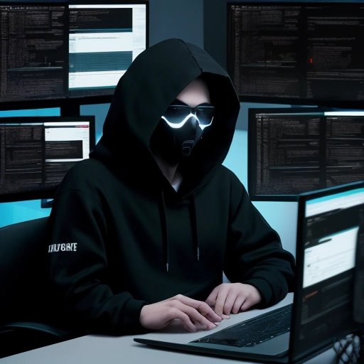 Hacker at work