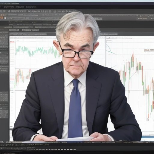 Intern studying compare Jerome Powell's tie colors and Market Volatility index