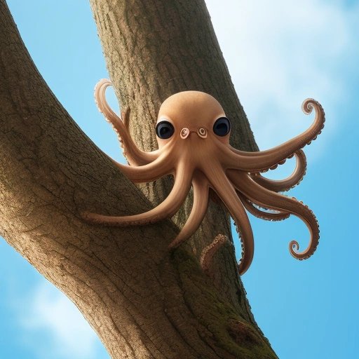 A tree octopus in its natural habitat