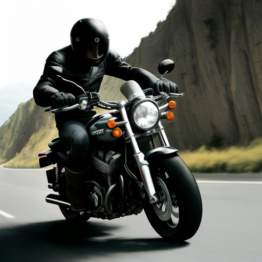 Rider gripping razor blade handlebars
