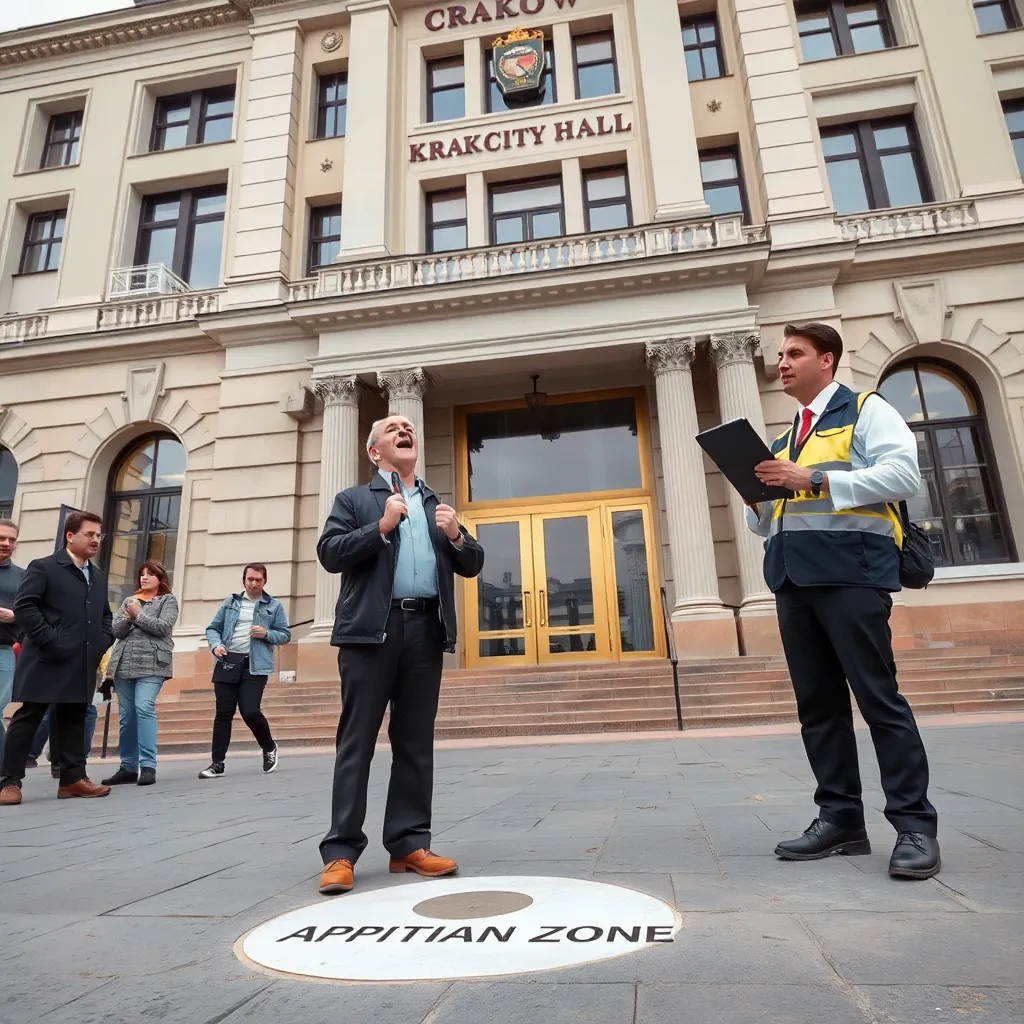 Kraków pilot program: building permits by volume