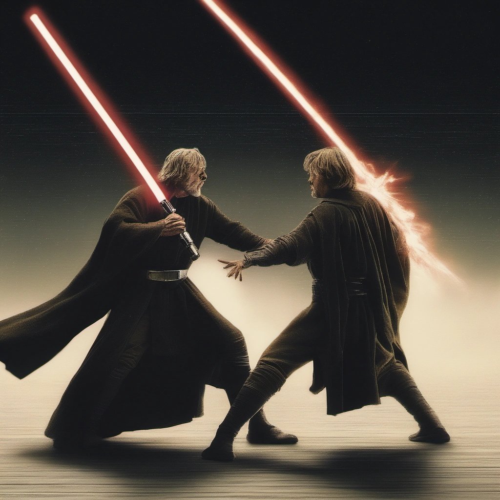 Epic Lightsaber Duel