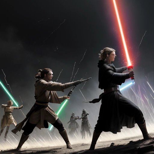 Intense Jedi-Sith Battle