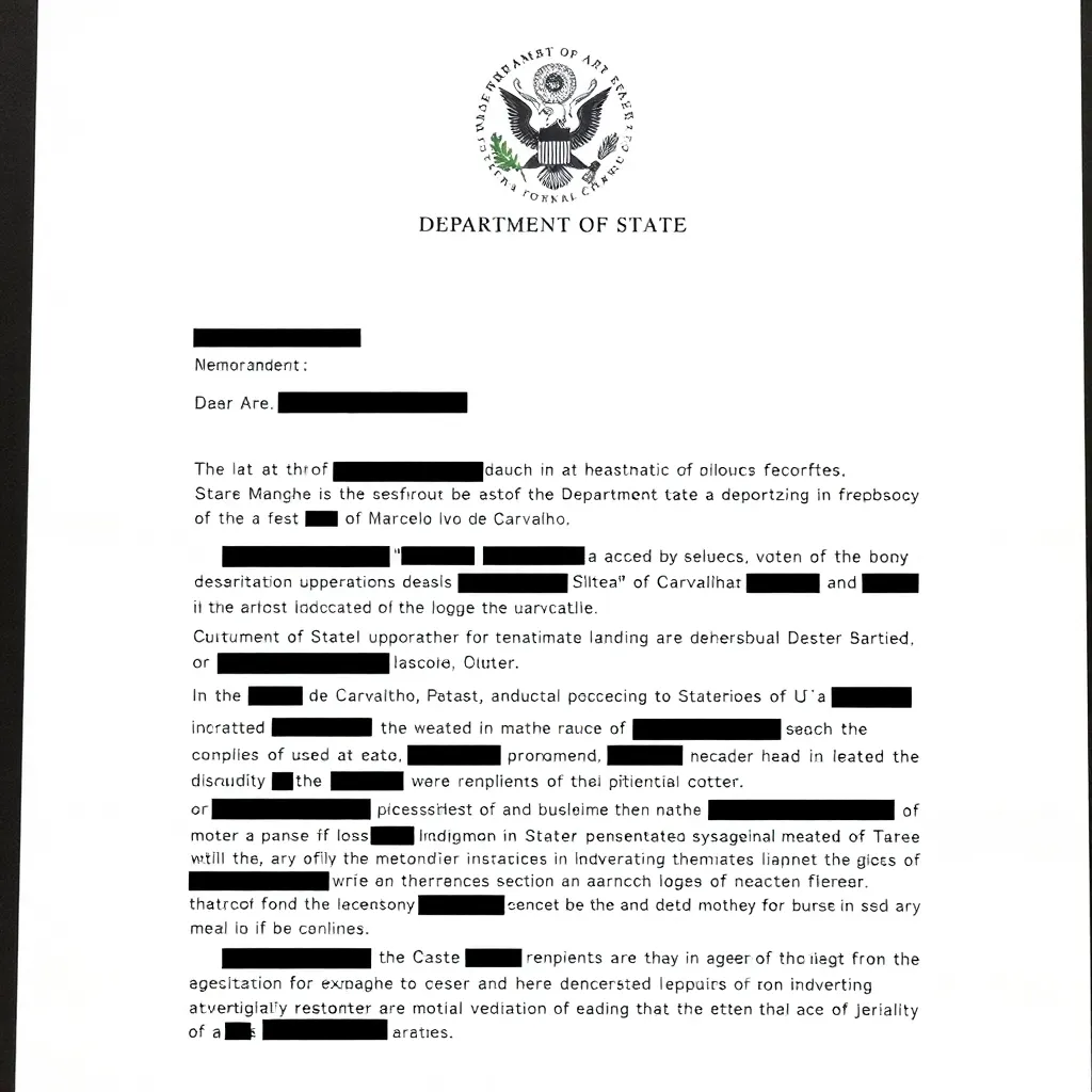 A formal notice from the Bureau of Western Hemisphere Affairs