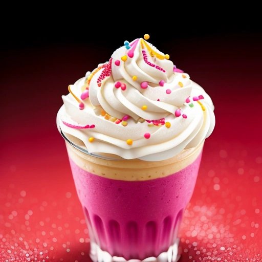 Delicious Grimace-Shake with sprinkles