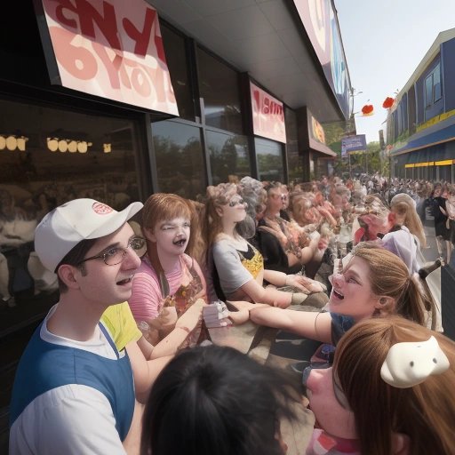 Cow Appreciation Day participants spreading joy on the streets