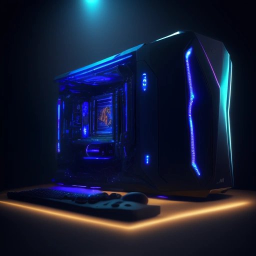 Gaming PC with LED lights