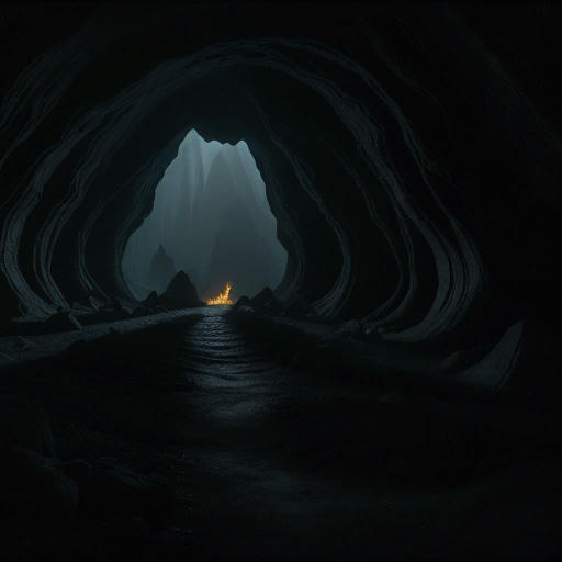 A dark and ominous cavern