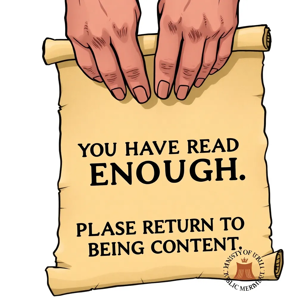 Scrolls calibrated to be uncomfortable: itchy papyrus and the abrupt warning