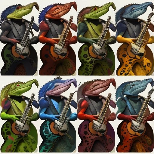 Lizard guitar body and neck