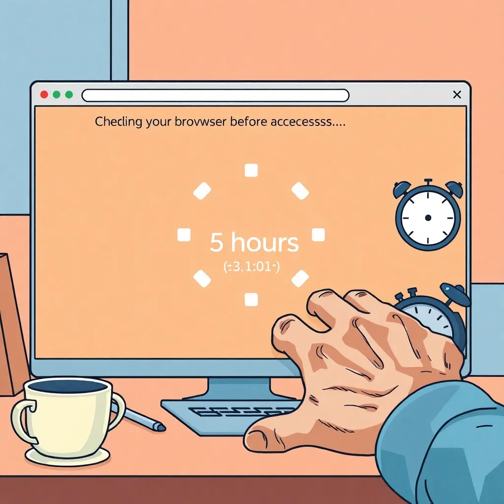 “Checking your browser…” purgatory