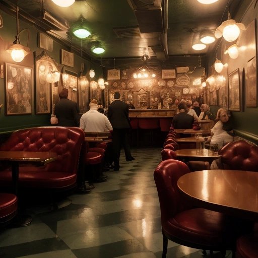 Bustling spumoni parlor