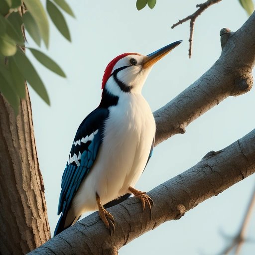 Woody Woodpecker being judged by other birds