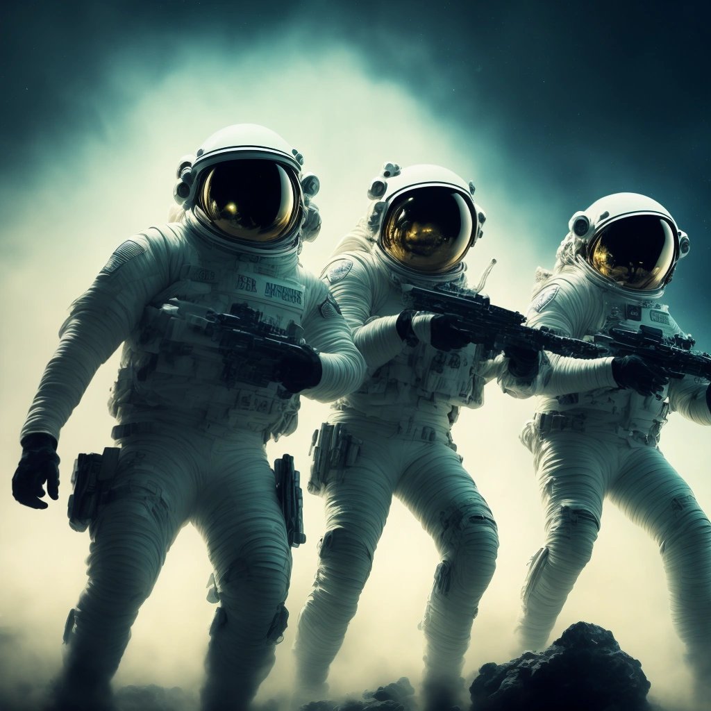 Border patrol officers aiming at UFOs