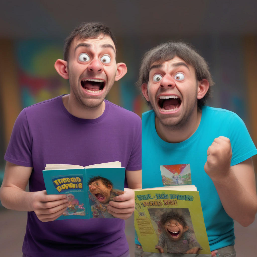 A split-screen image of a person looking confused and frustrated on one side, and a troll laughing and holding a 'Misdirection for Dummies' book on the other, colorful, playful, and exaggerated, with a hint of sarcasm