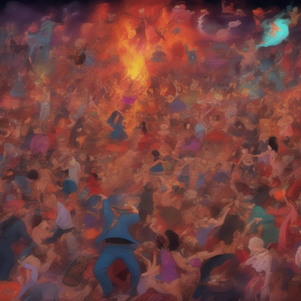 Lively community in hell