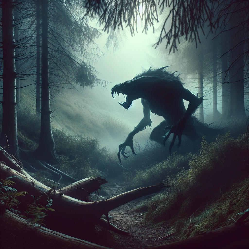 A grue, the notorious mythical eater of in-the-dark adventurers.
