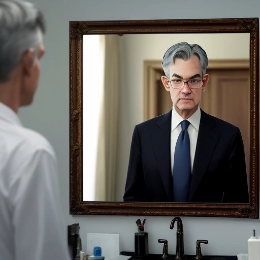 Jerome Powell selecting a tie and impacting market trends