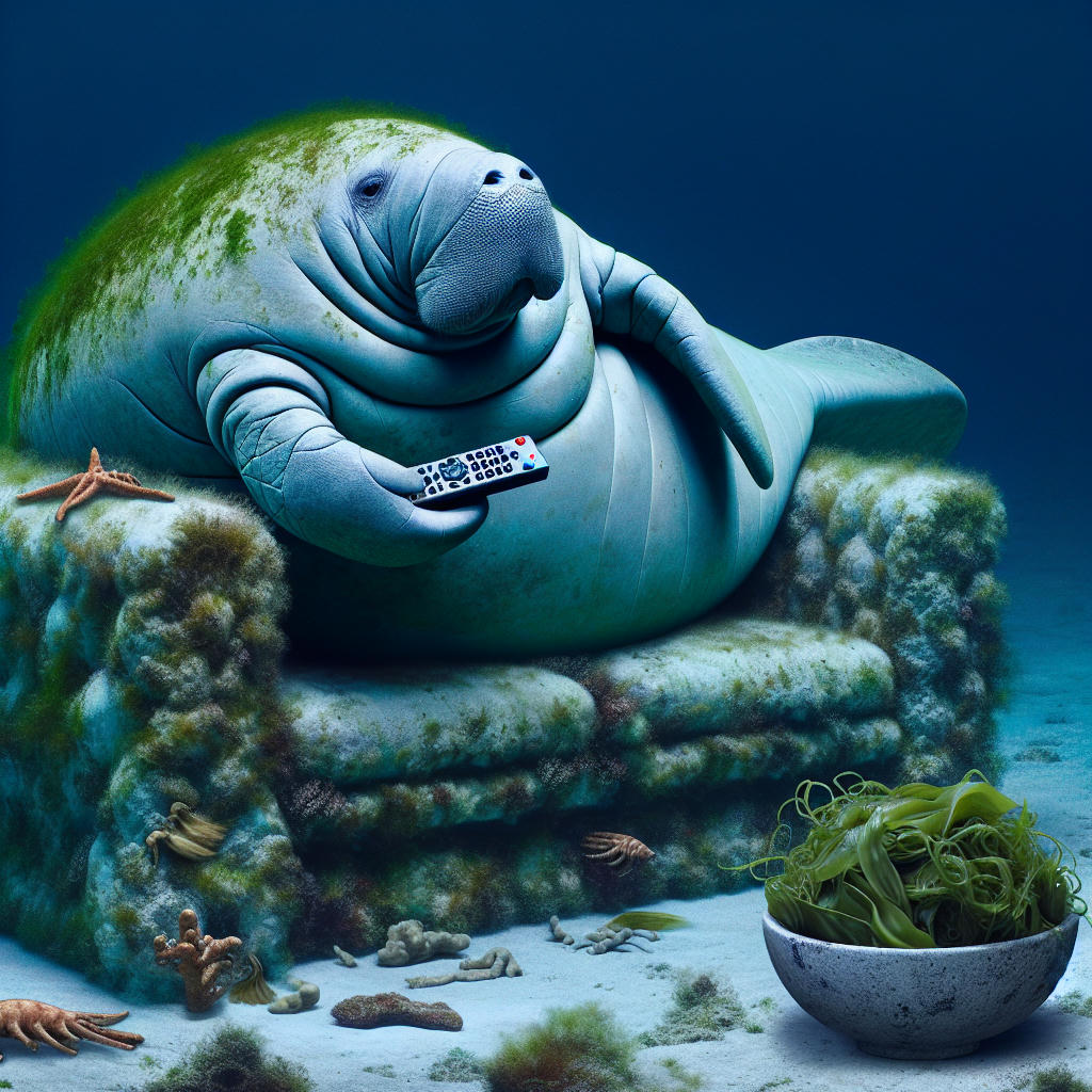A thoughtful manatee