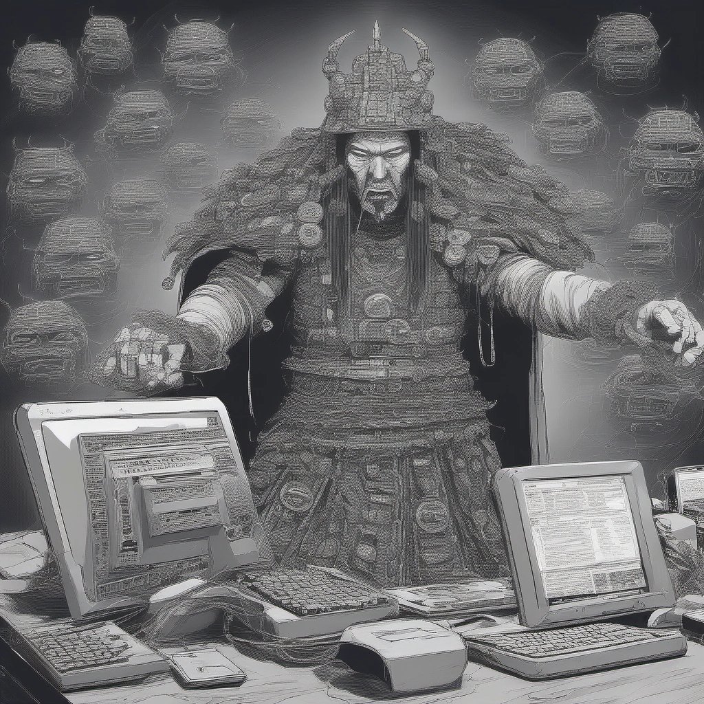 The Computer Shaman battling computer viruses