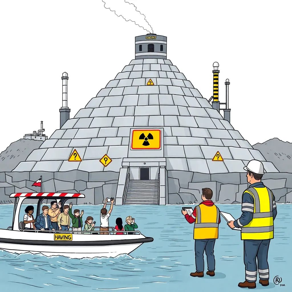 Critics’ view: “a nuclear plant in an ancient-wonder Halloween costume”