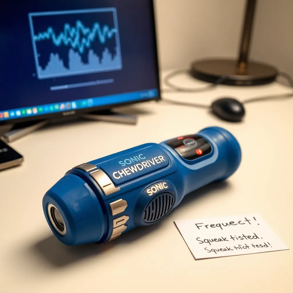 The Sonic Chewdriver: high-tech device that also squeaks