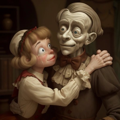 Mrs. Johnson crying and Mr. Johnson in shock