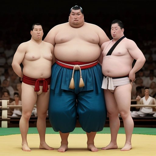 Tiny Tim in Sumo Outfit