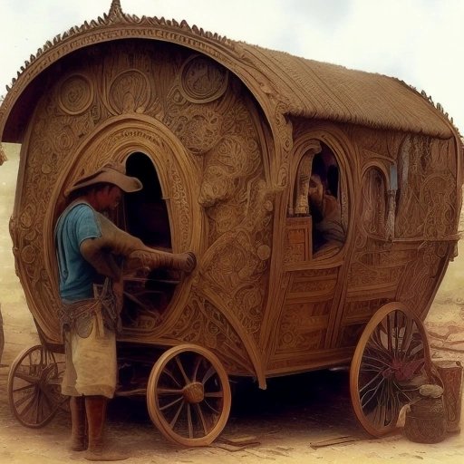 Gypsy carpenters and a physics-defying caravan