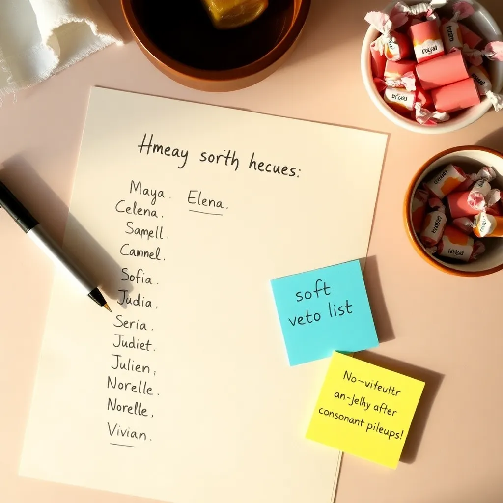 The “actually good names” list, curated like a rescue plan