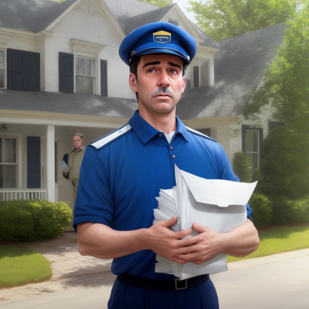 Worried mailman