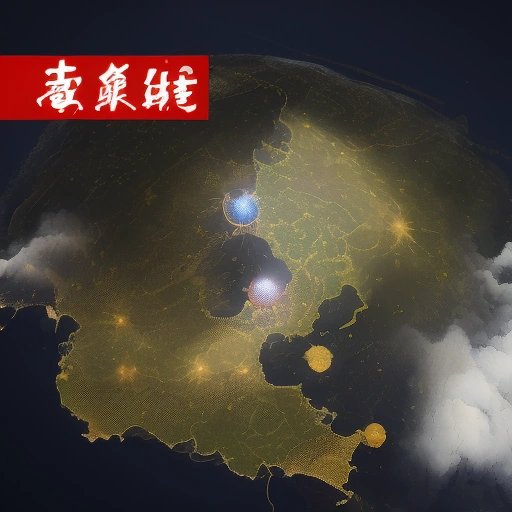 中国地图和香港卫星图