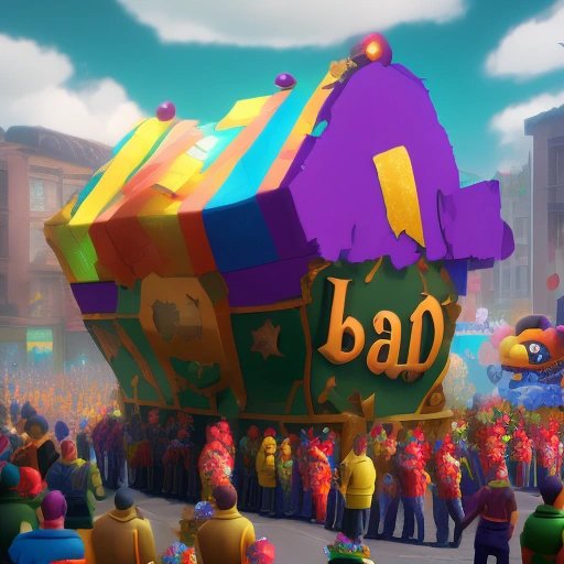 EA Is Dead parade float with broken loot box