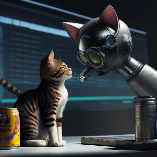 Whiskers scanning a can