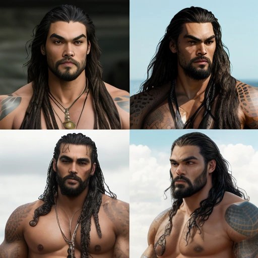 Collage of Jason Momoa's iconic roles