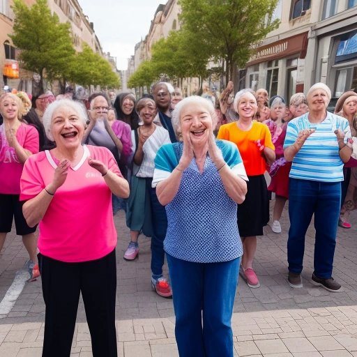 People enjoying Dat Boi's performance