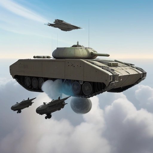 Futuristic T-Series tank with multiple ejector seats