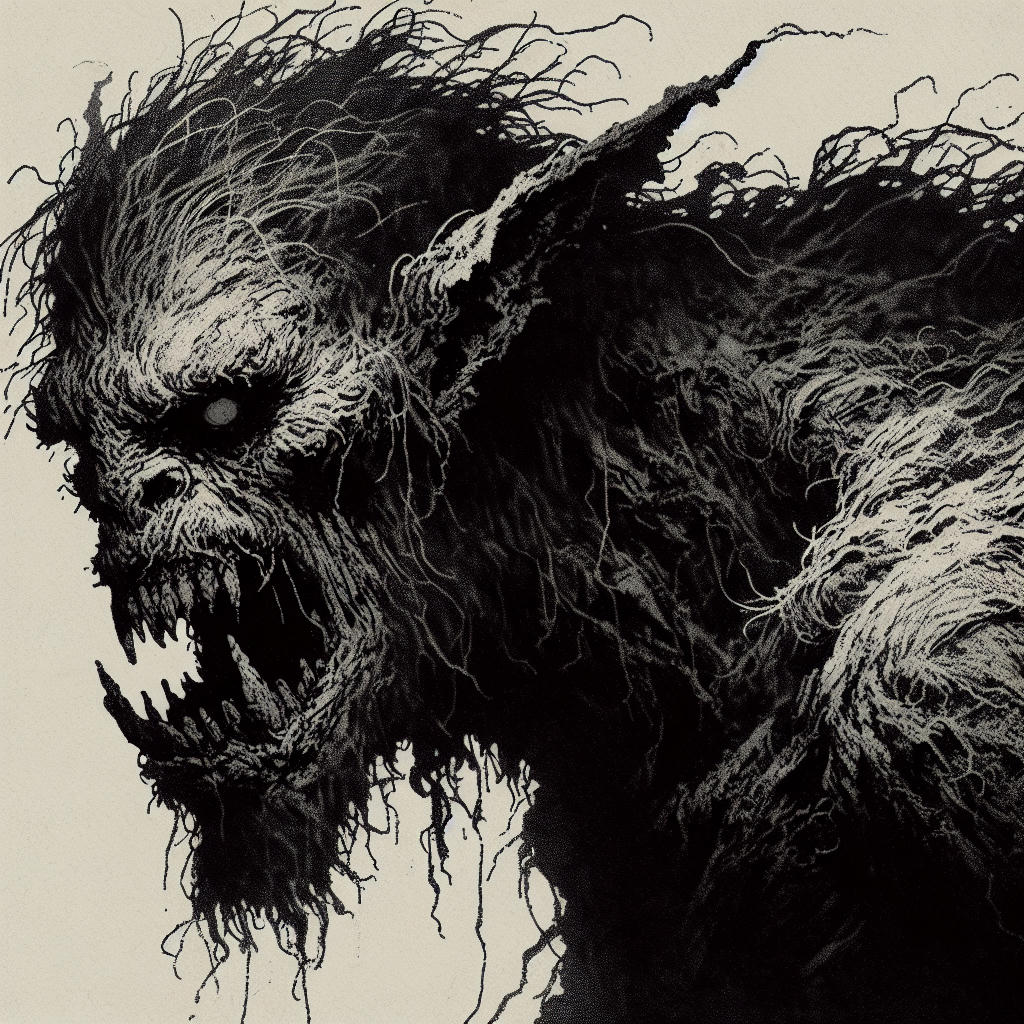 An illustrated grue