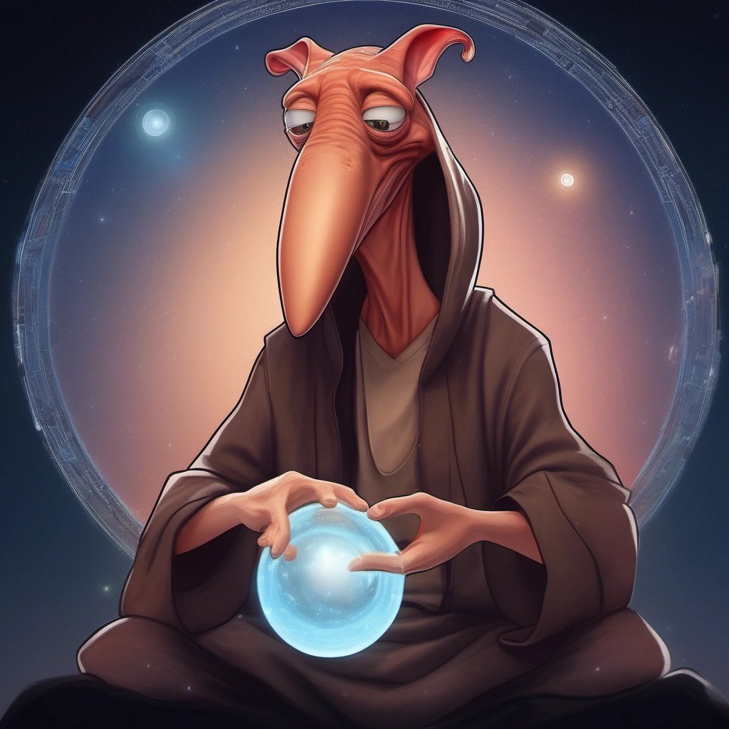 Jar Jar Binks with Java logo