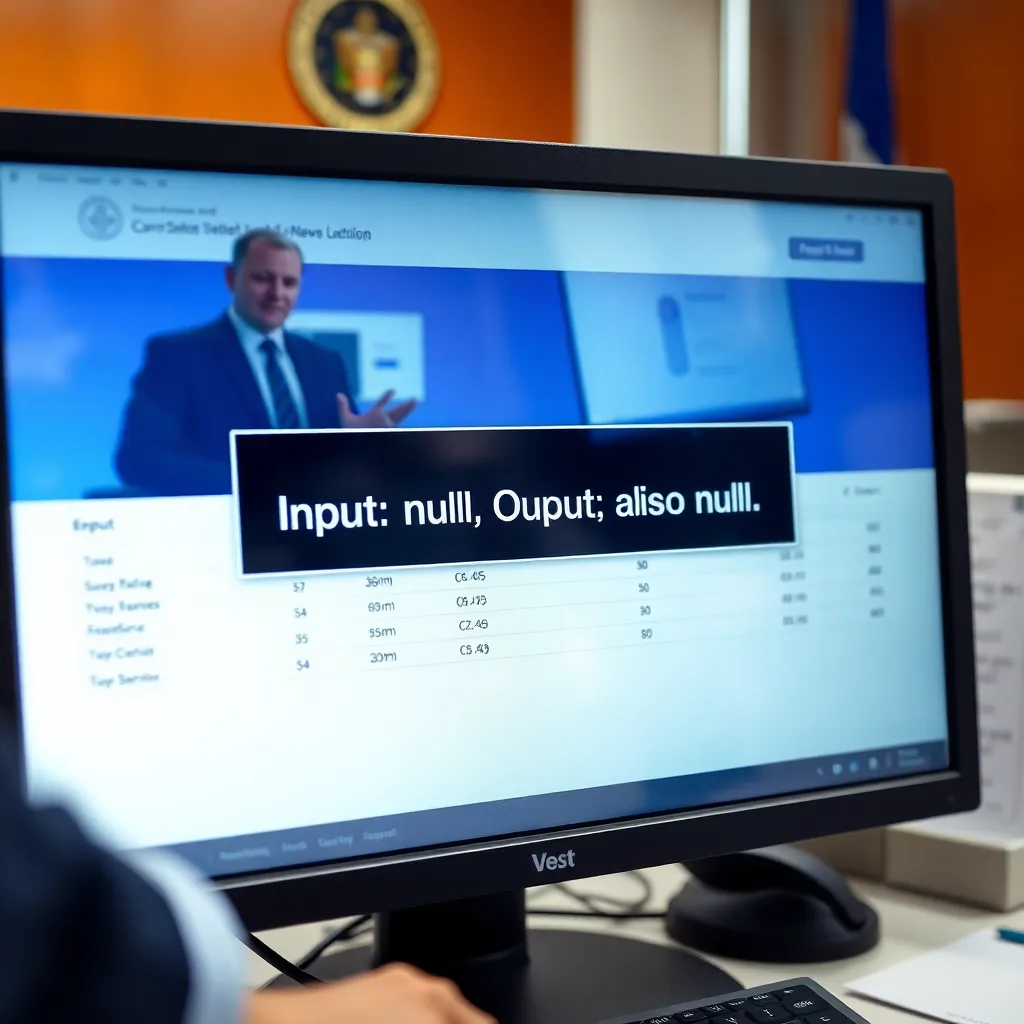 Treasury software error: “Input: null. Output: also null”