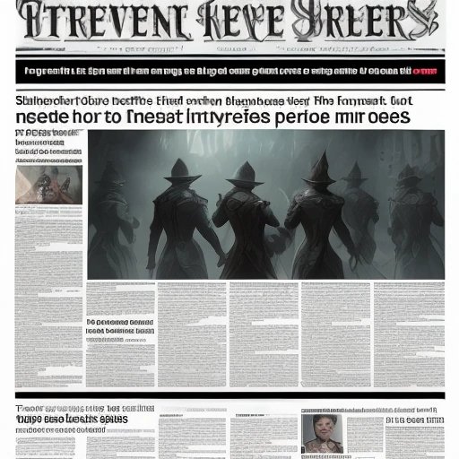 Newspaper headline about the pentavirate