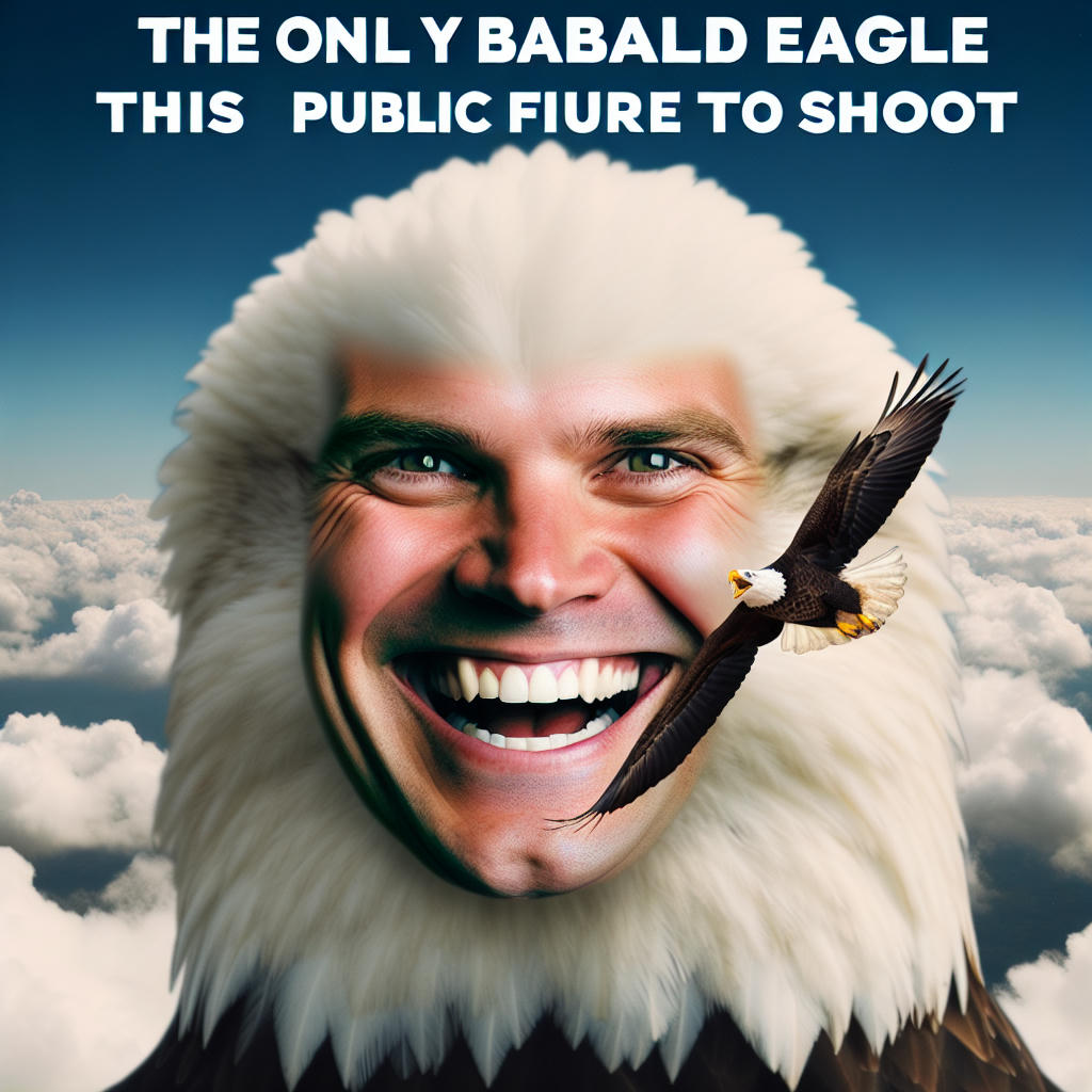 A viral meme of Trump's face on an eagle's body.