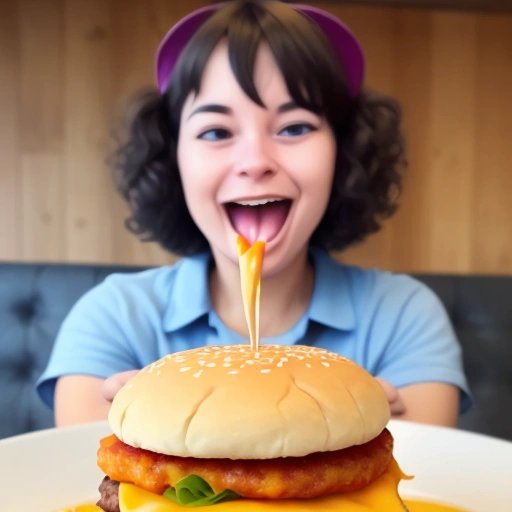Customer enjoying an I Can Haz Cheezburger