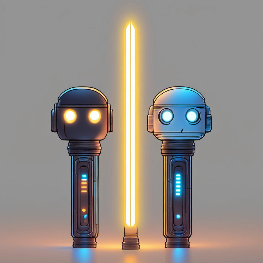 The 'Emoticons' of lightsabers displaying various emotions.