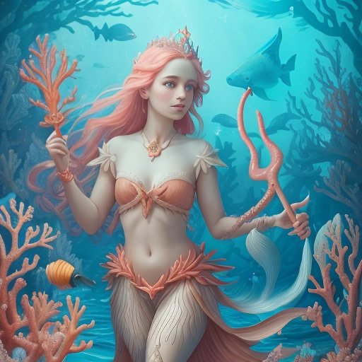 Camille as a mermaid