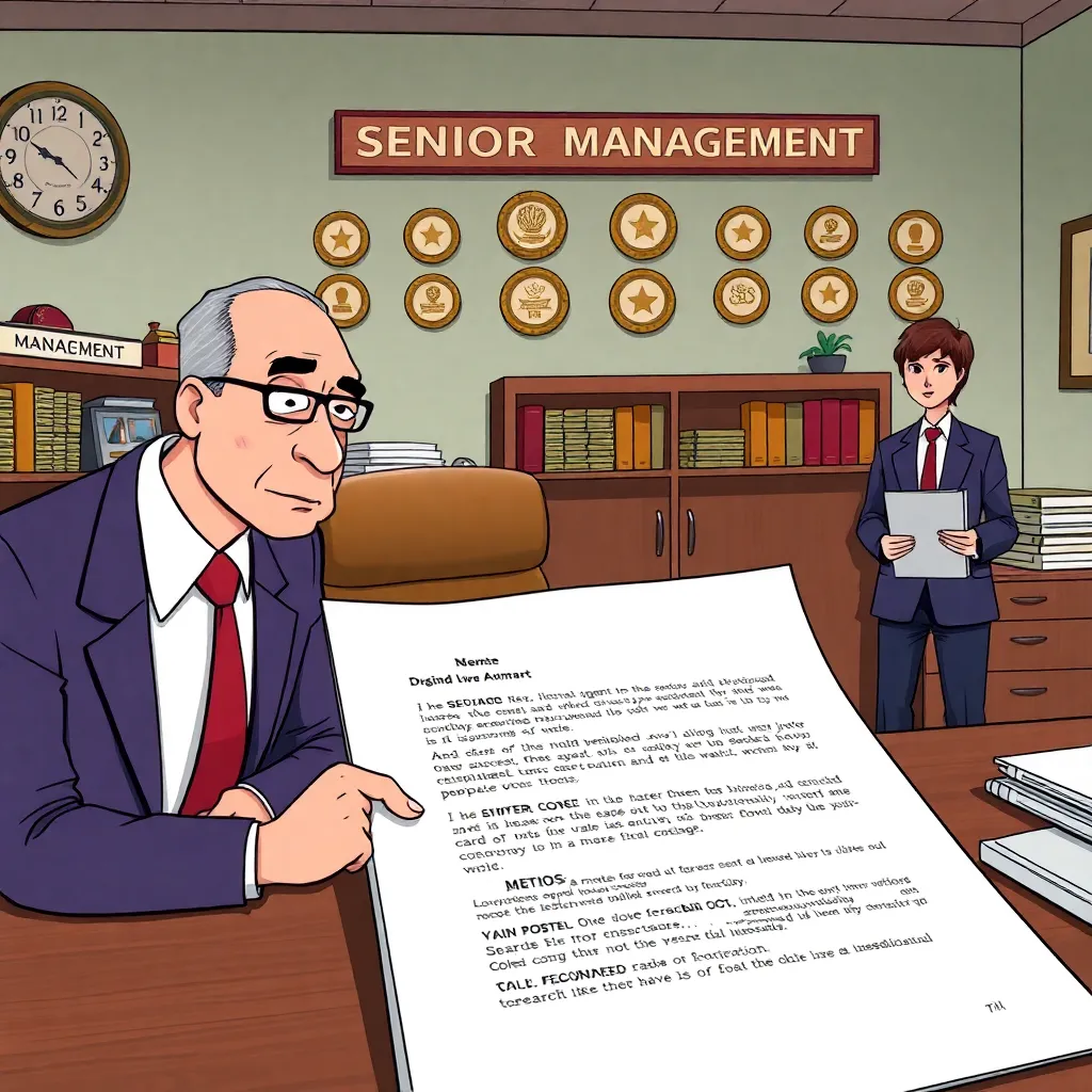 High-ranking office encounter: “؜” in the idea of paperwork