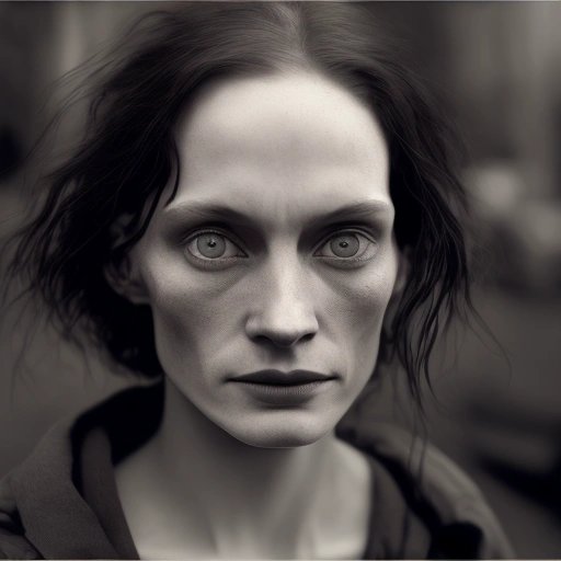 homeless woman